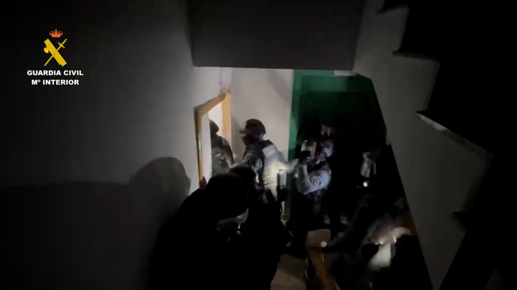 Registro domiciliario de la organización criminal